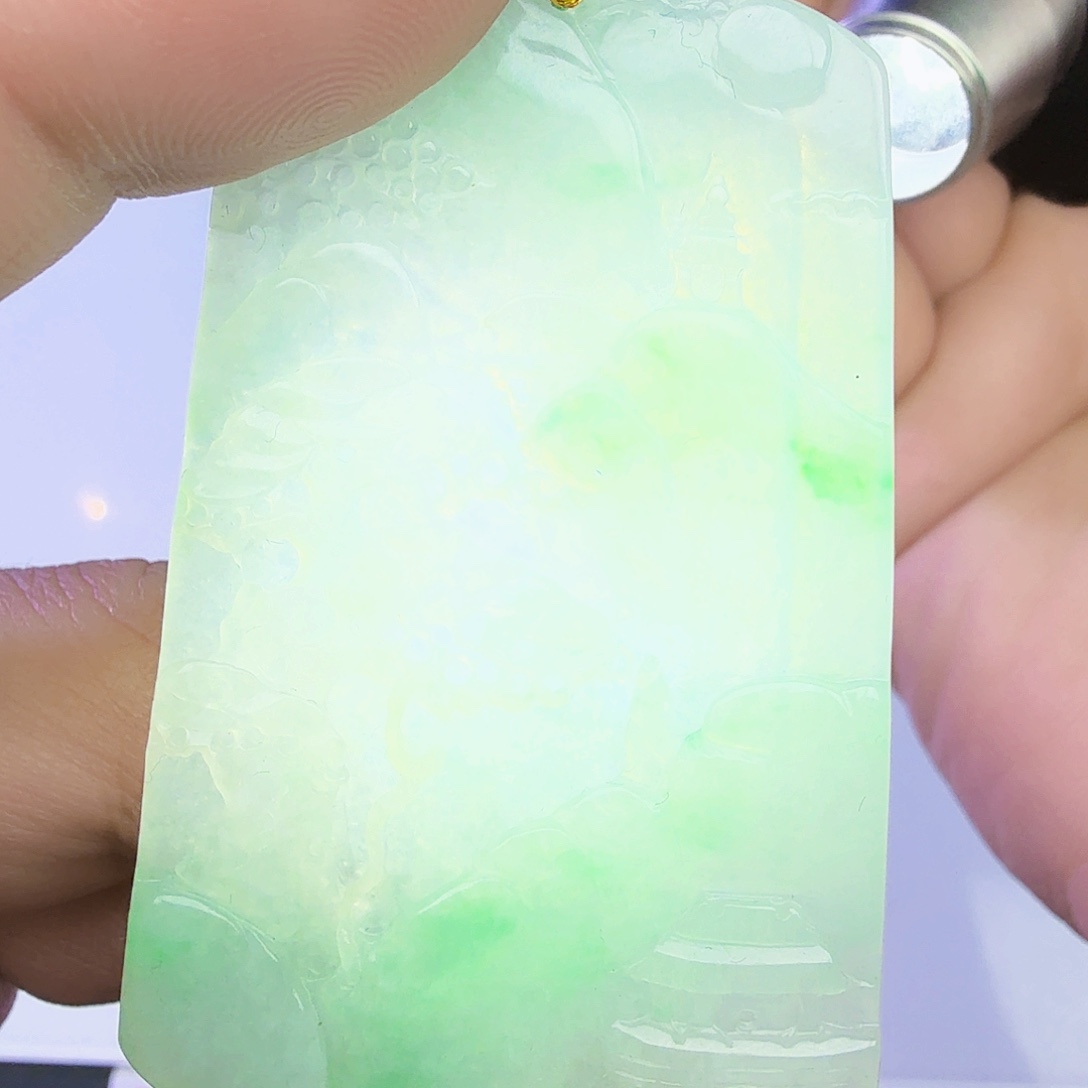 翡翠颈饰银S925镶嵌我