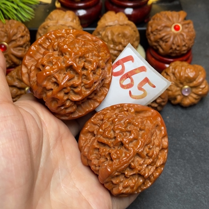 文玩核桃把件47官帽665