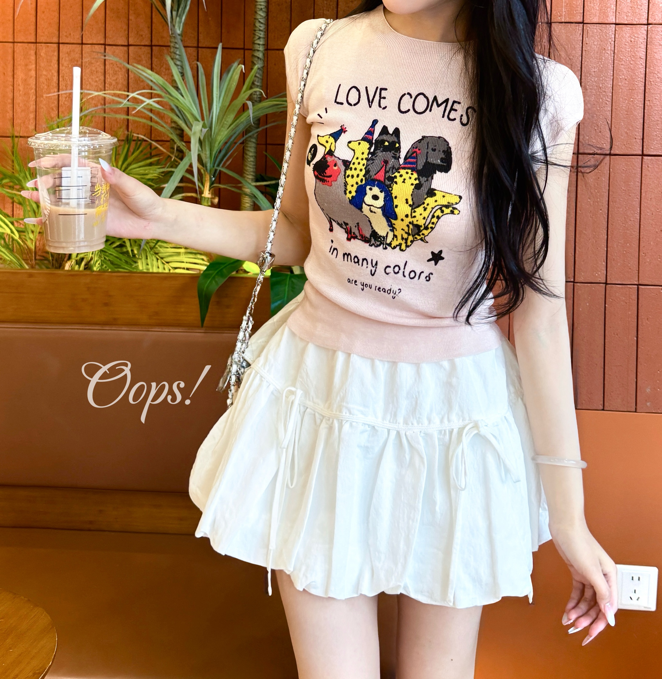 碎花半身裙时尚裙子套装短款短裙高腰薄款成人X型