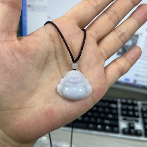 天然缅甸A货翡翠佛公