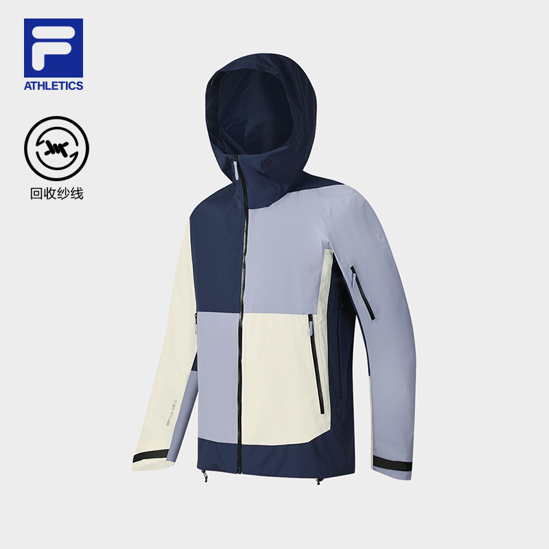 【全贴合冲锋衣】Fila/斐乐男秋季防水透湿户外运动外套A11M537711F