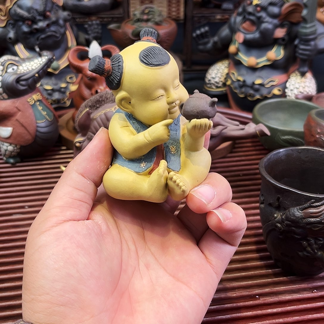 茶杯紫砂高端紫砂雕塑微瑕