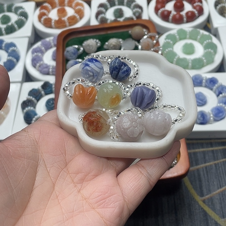 石英质玉（非洲翠）合金时尚简约精美大方