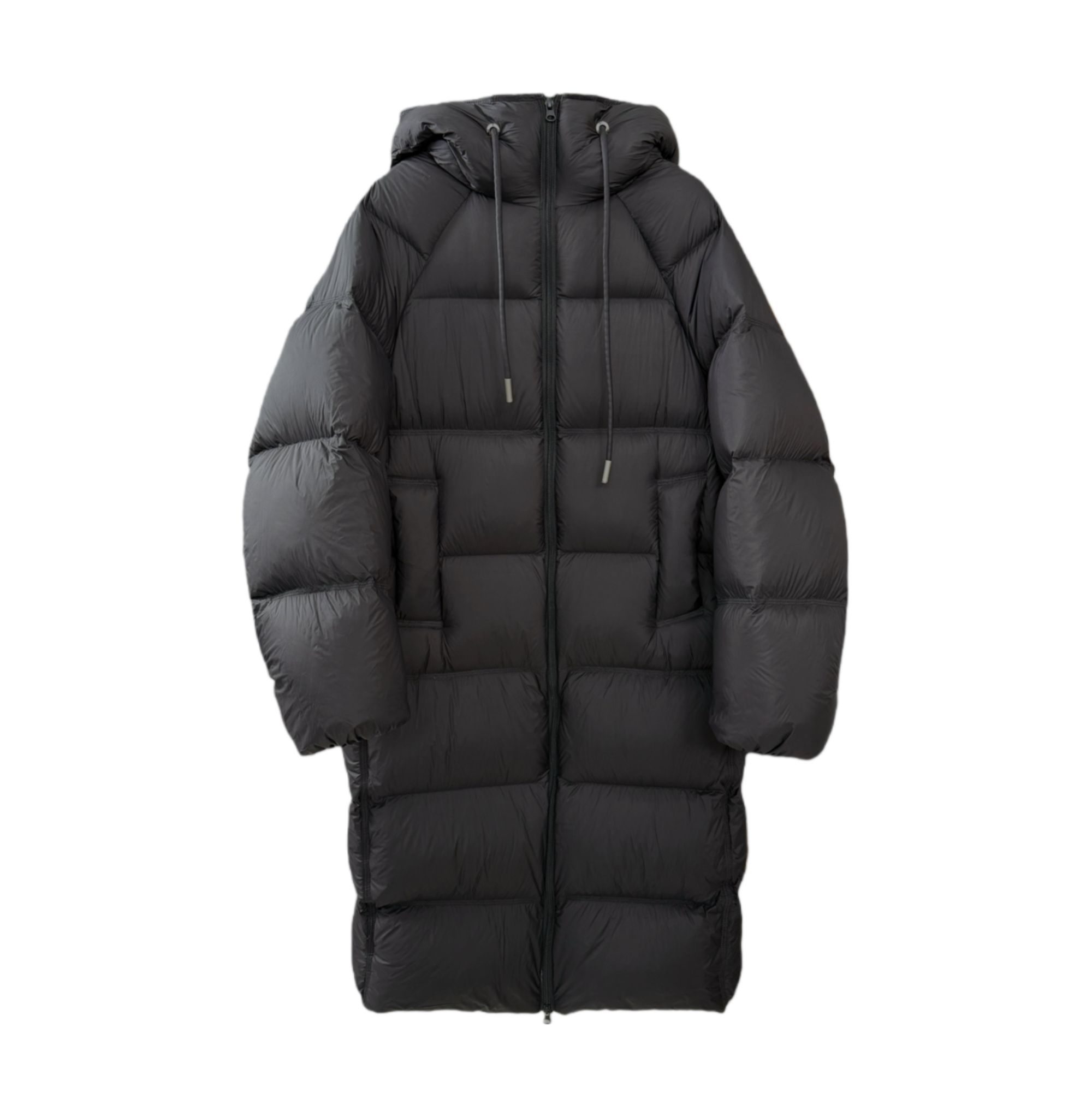 【90白鸭绒】新国标韩版加厚长款连帽羽绒服 8192