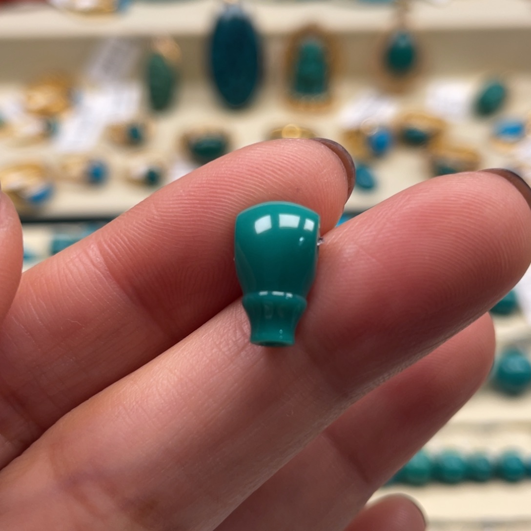 未镶嵌绿松石珠宝奇石三通7.8×7.6