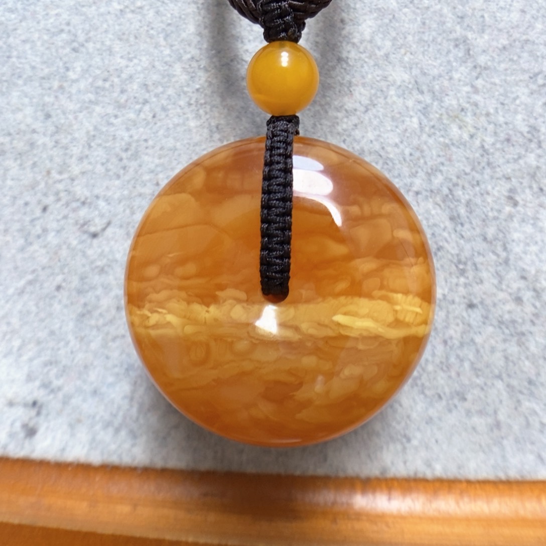 蜜蜡项链未镶嵌蜜蜡吊坠
