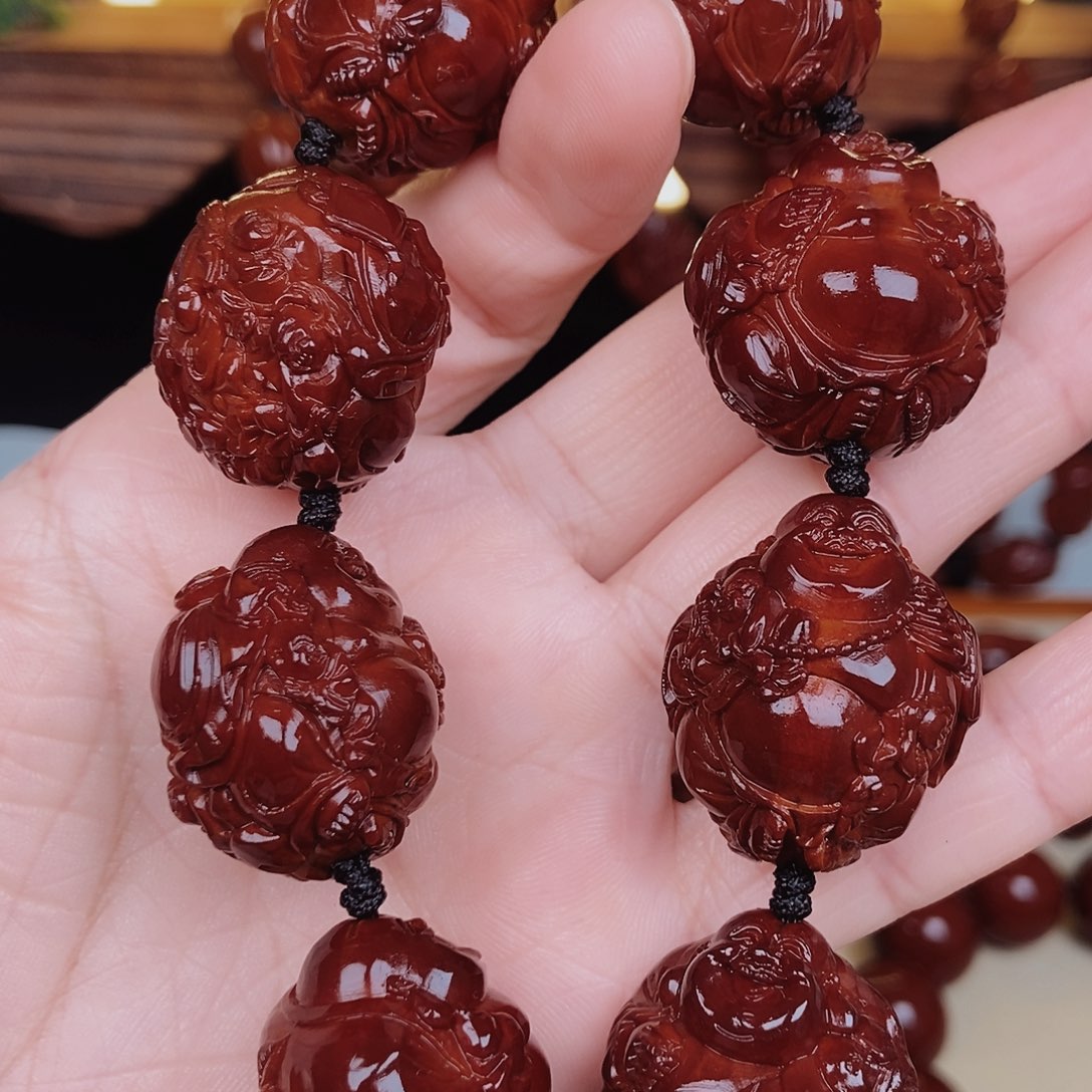 橄榄核吊坠五子弥勒