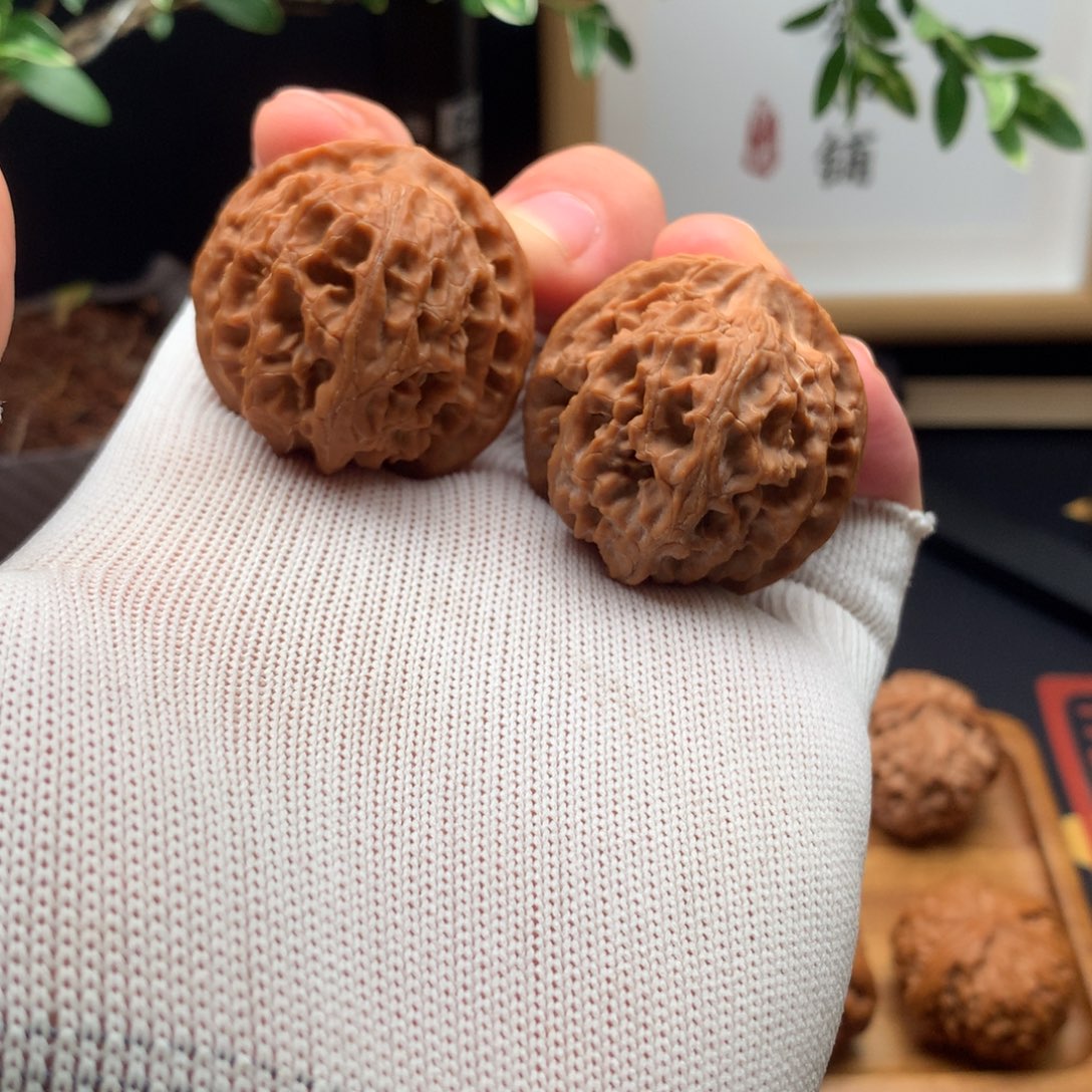 无***忧文玩核桃把件38苹果