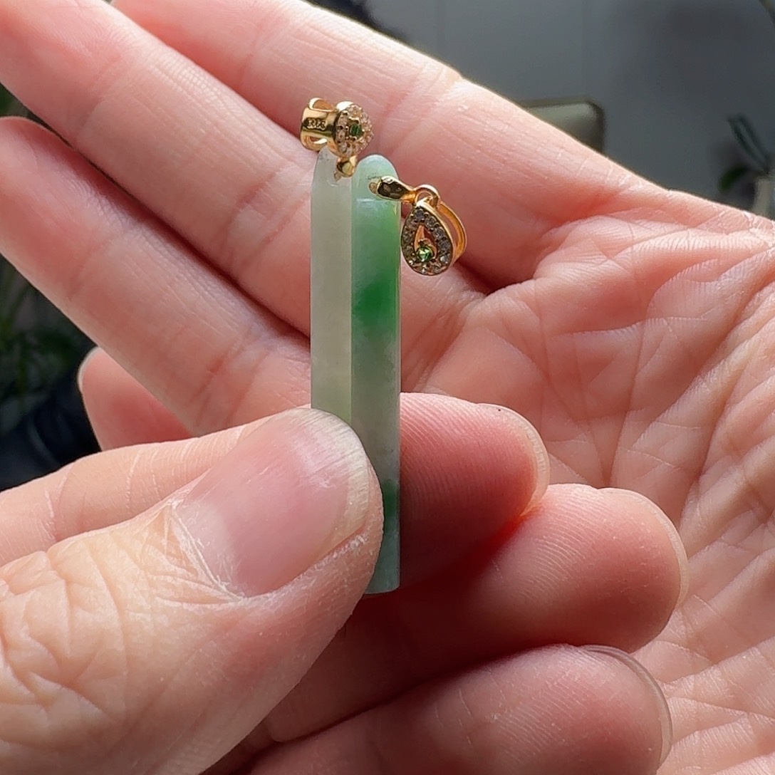 翡翠吊坠(不含链)银S925镶嵌多样性发货其一