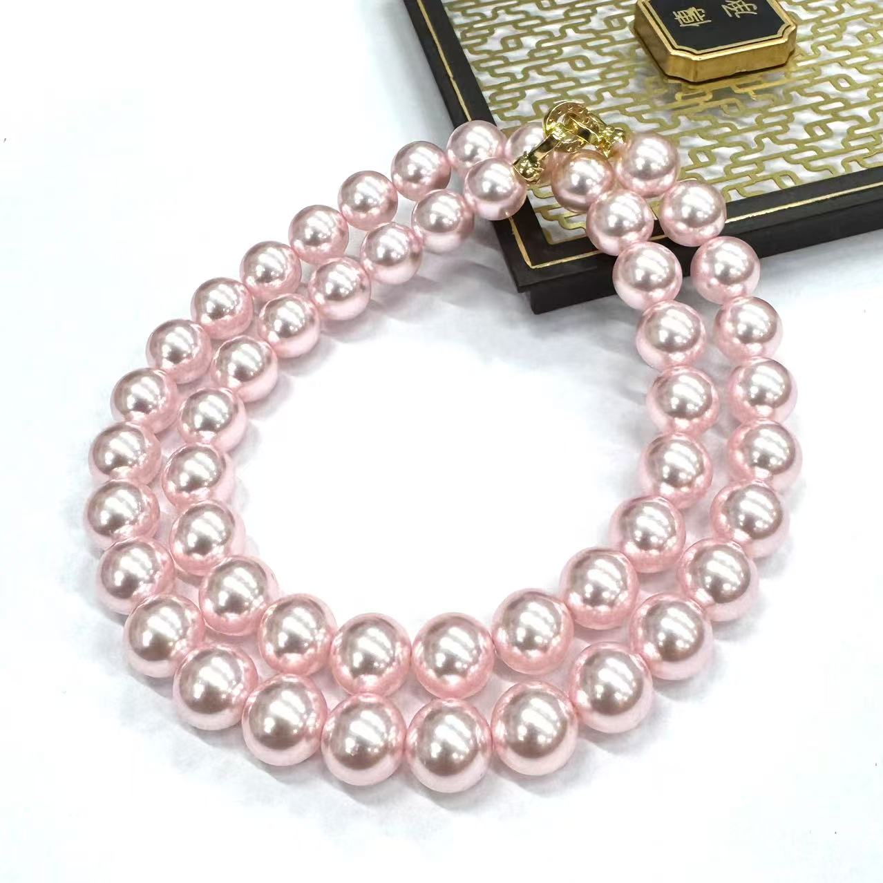 K997复古气质款9-10mm多样性发其一海水珍珠项链