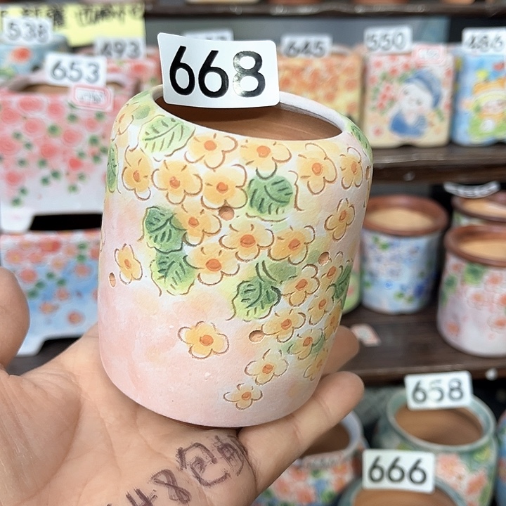 手工制作多肉花盆