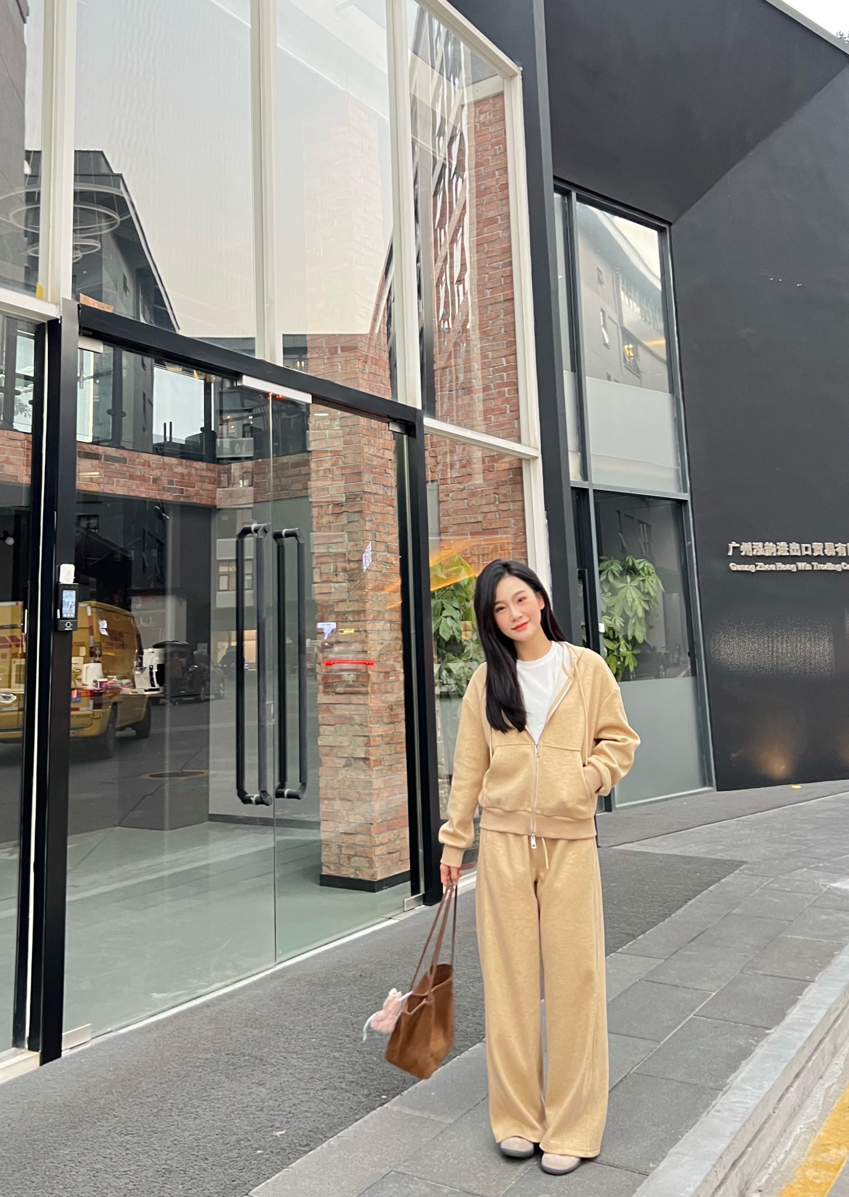 Small 小小【D400Z】秋冬新款休闲百搭小个子女外套裤子套装