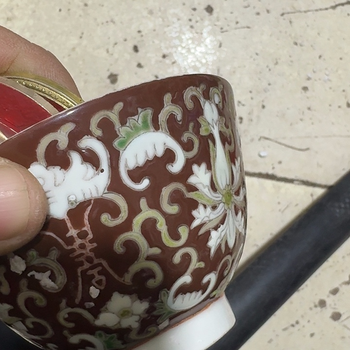 暗***仓陶摆件攀登高峰艺术瓷器碗