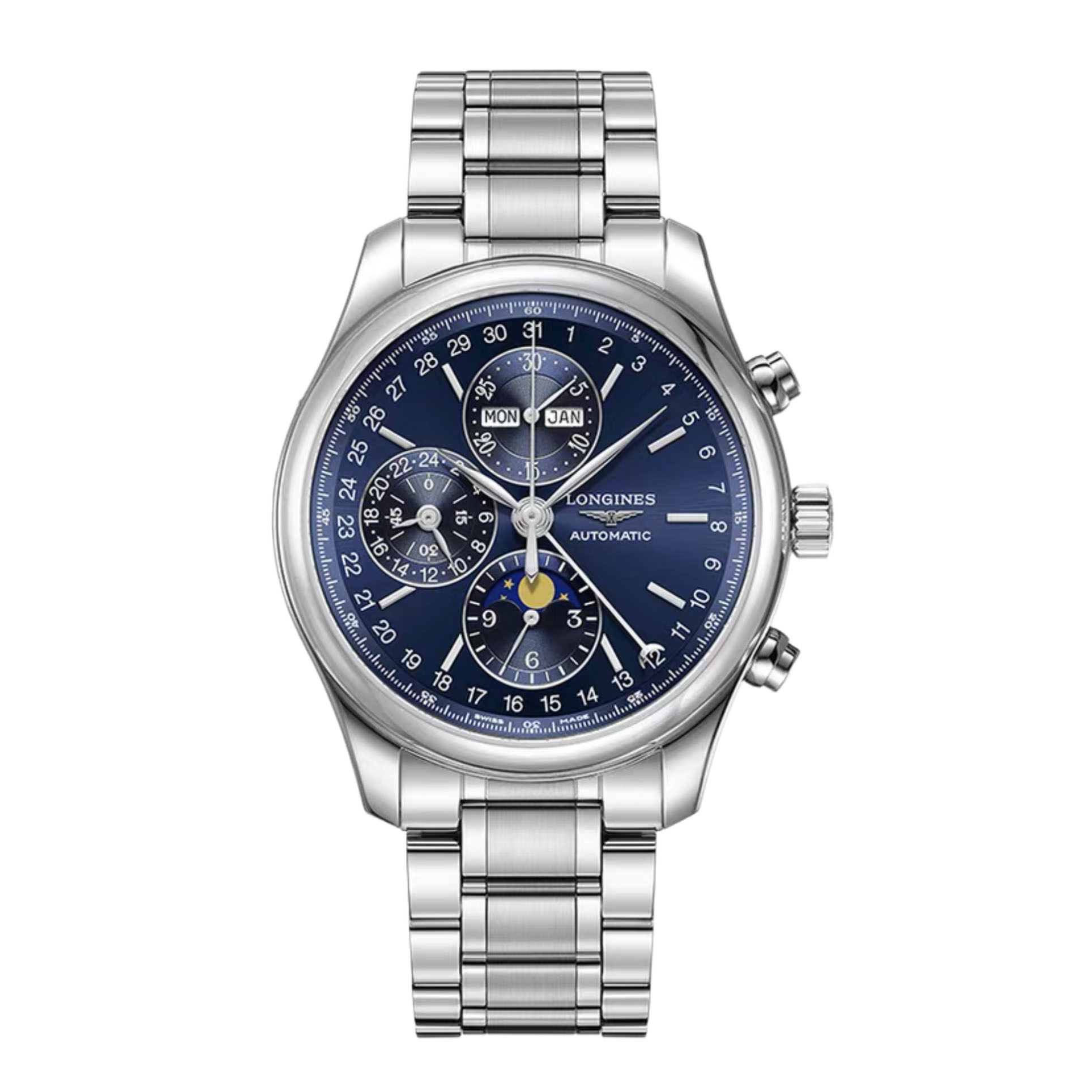 99新  Longines/浪琴/奢名匠773蓝/表径42/男款/经典简约