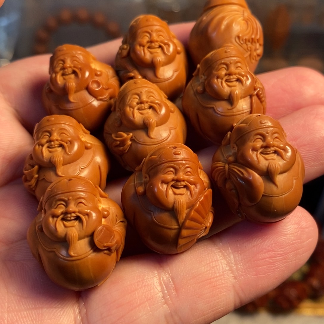 【闪购商品】橄榄核手串木****宝2.1铁核刘人义财神
