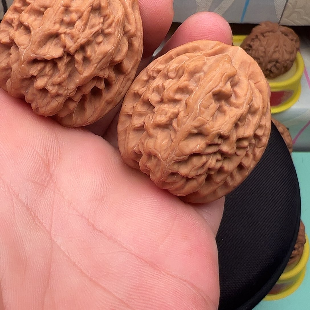 威****吊坠文玩核桃红锦鲤40