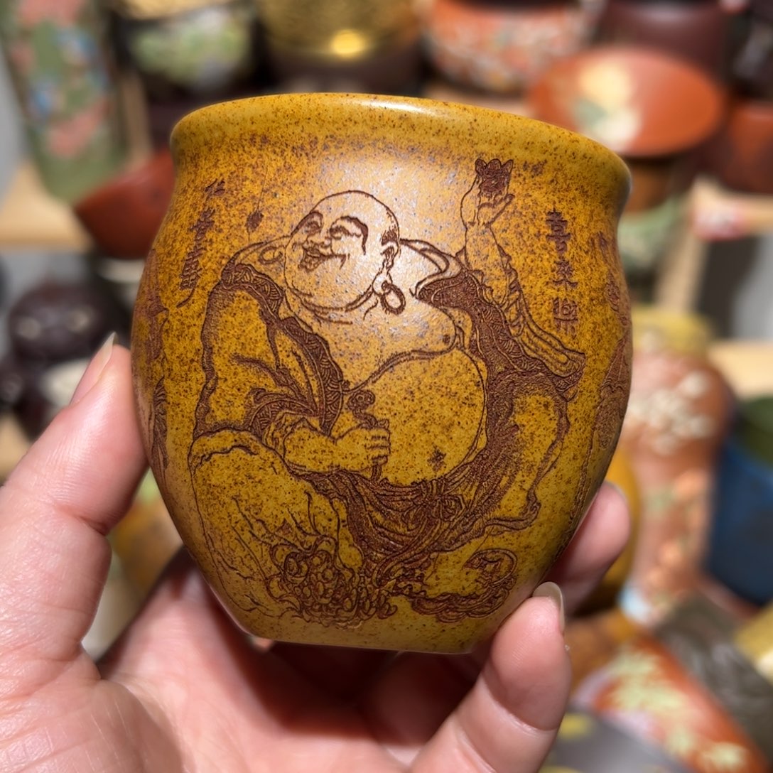 紫砂茶杯宜兴紫砂主人杯