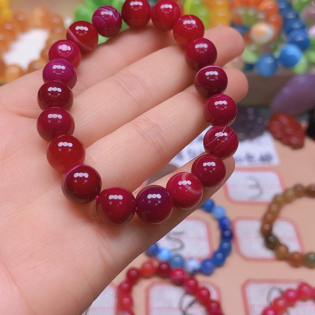 玛瑙/玉髓颈饰未镶嵌福*