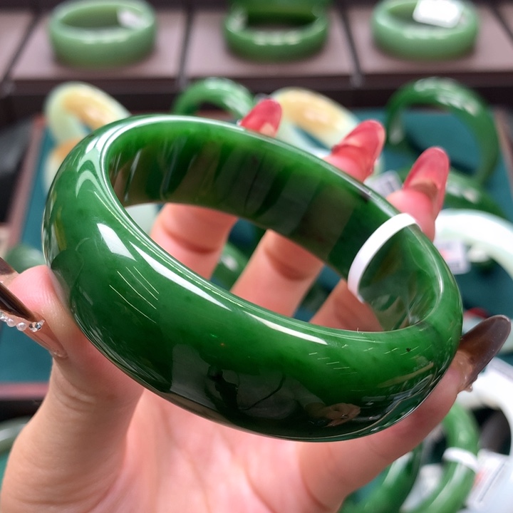 未镶嵌手镯和田玉（碧玉）5960