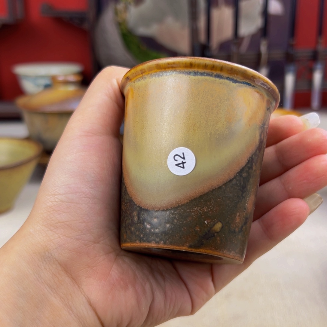 杯子纯手工柴烧主人杯