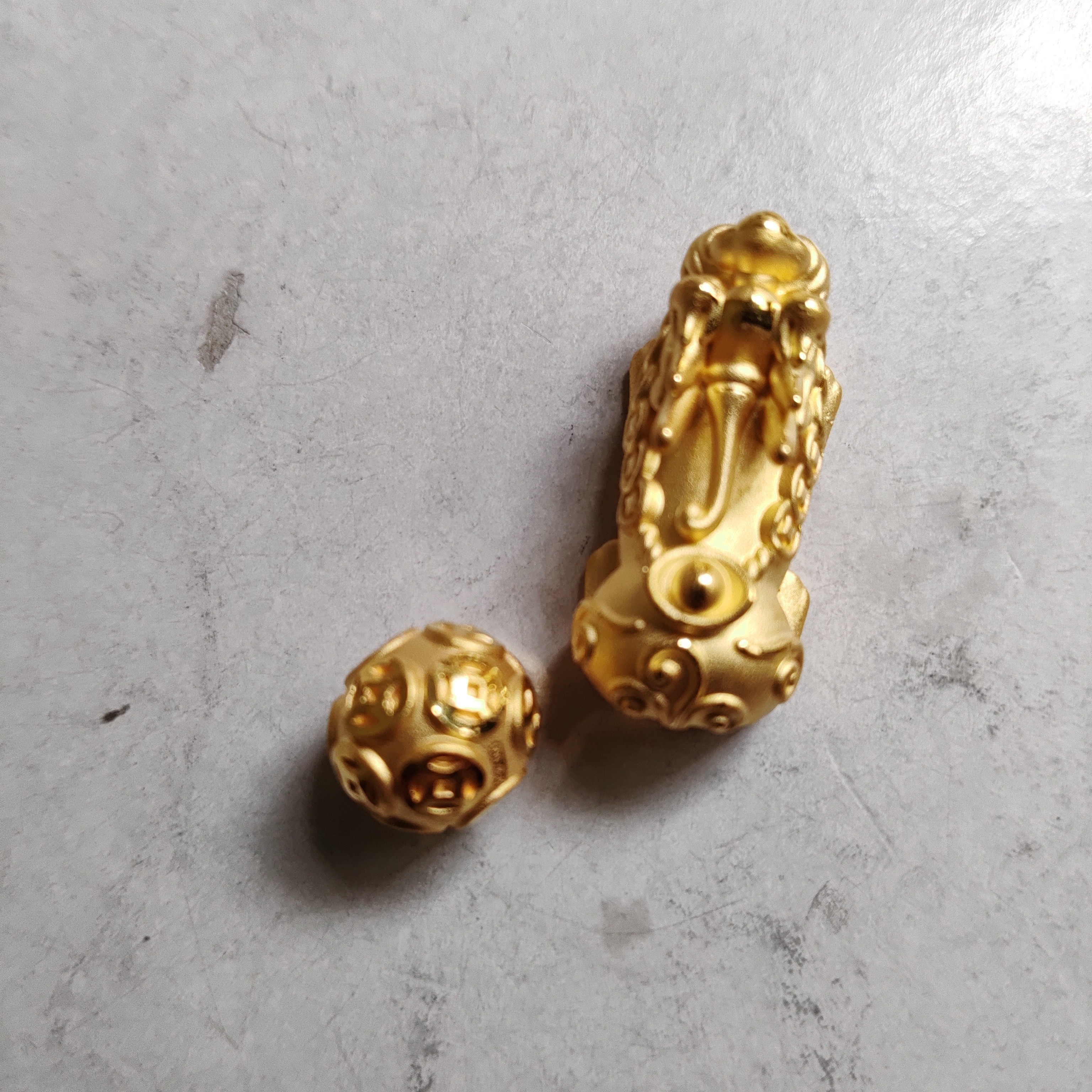 金元宝足金999貔貅珠子首饰