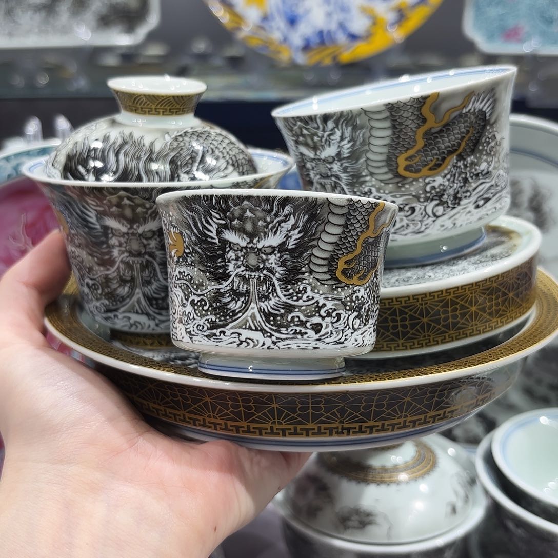 瓷片景德镇瓷器和半手