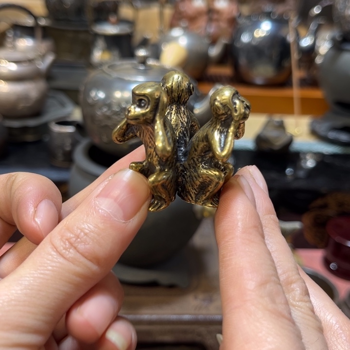 铜中古工艺品摆件