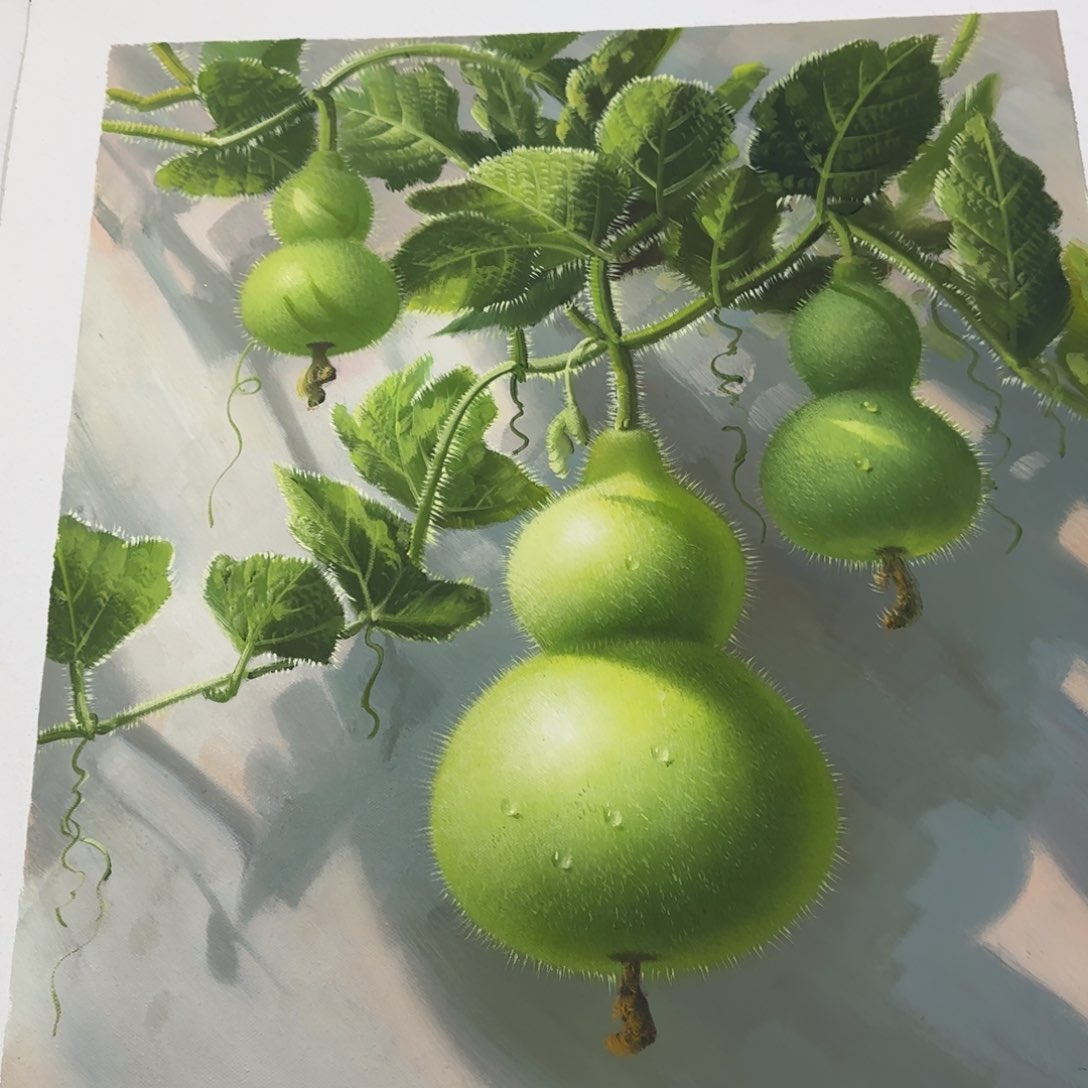 油画好想你了我的