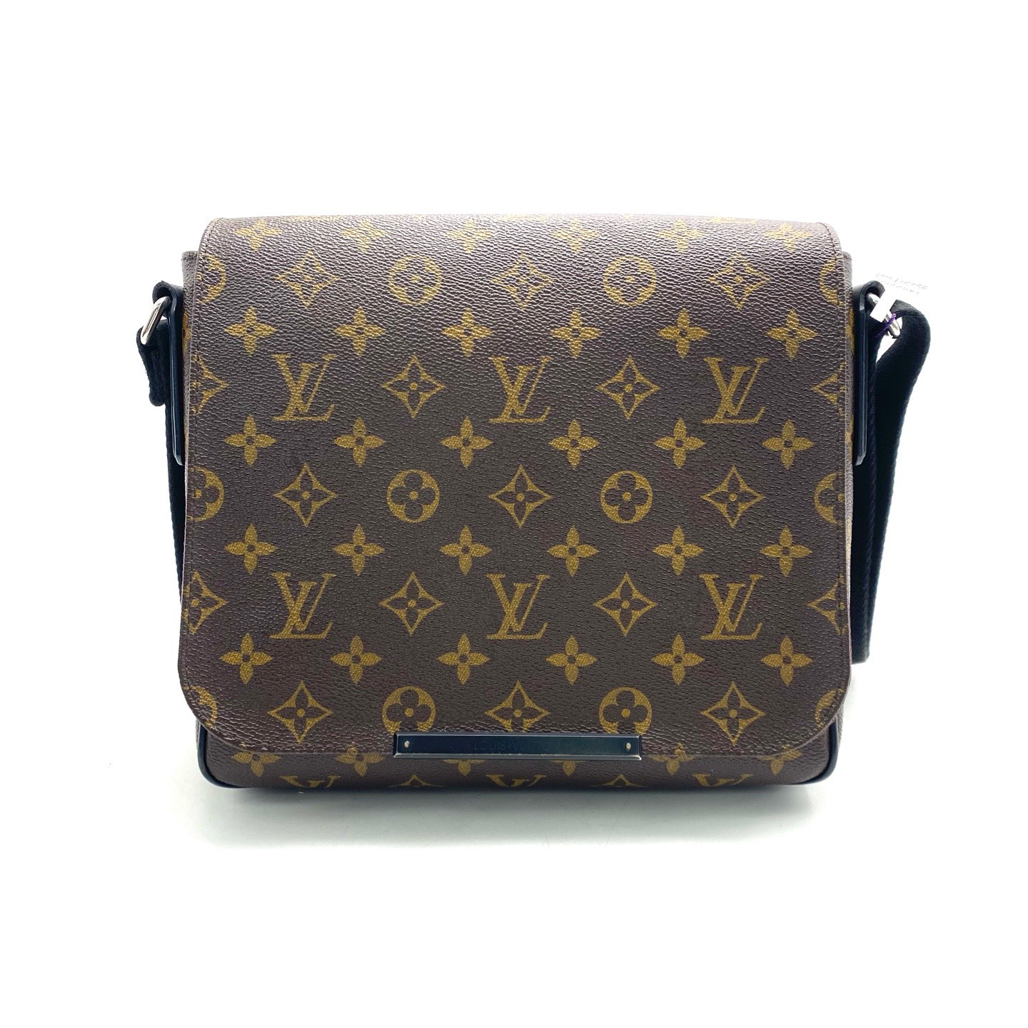 99新 LouisVuitton/路易威登 LV 棕老花翻盖邮差包 尺寸24/20