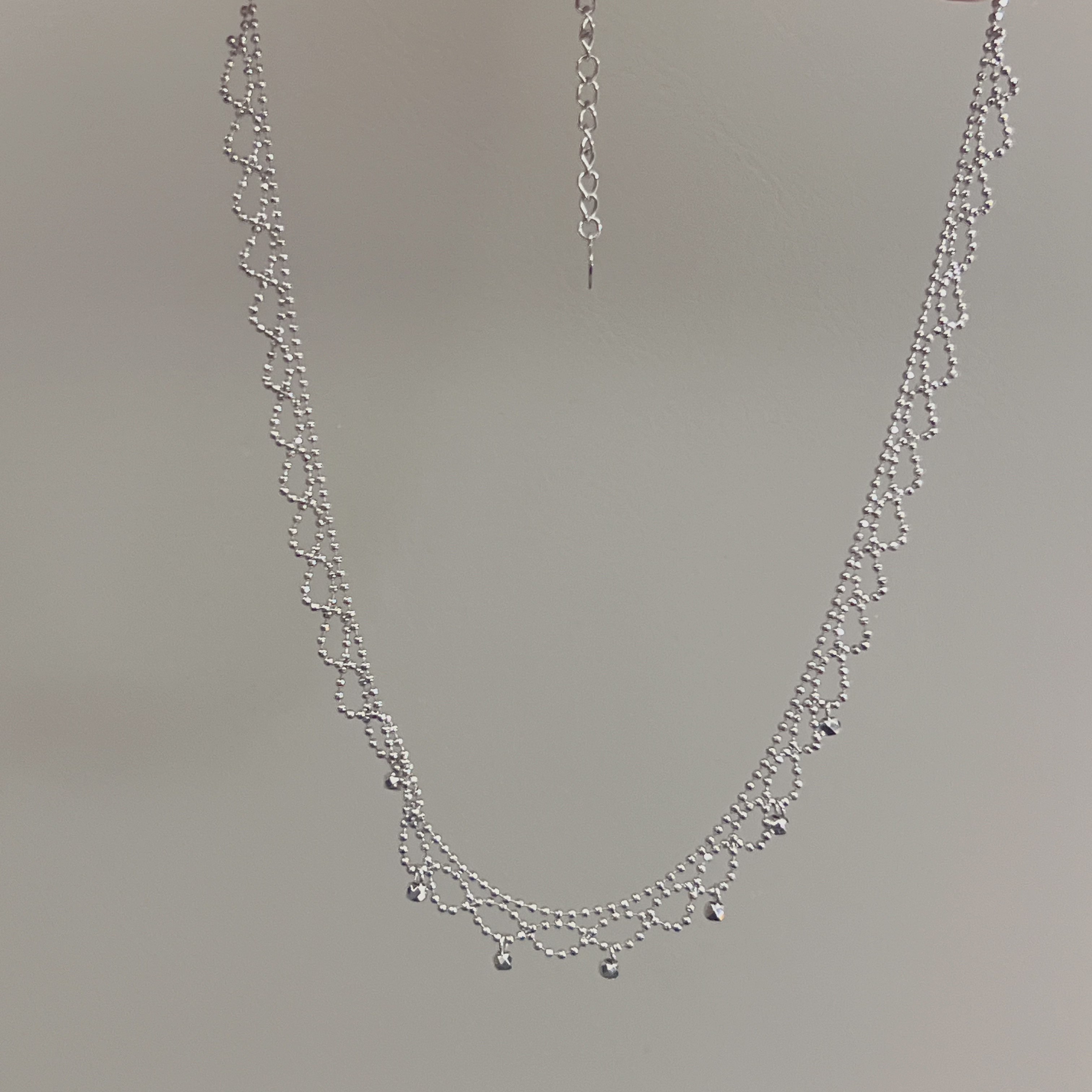 【338/g】铂金Pt950 【蕾丝碎珠项链】气质时尚百搭链款 多样性发一