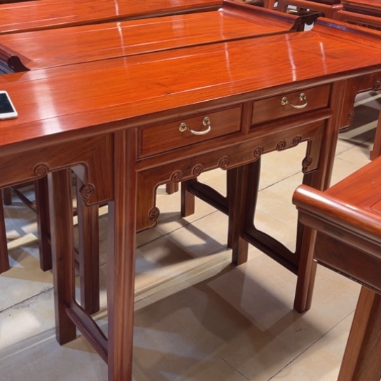 东***窗紫檀木类端景台尾款