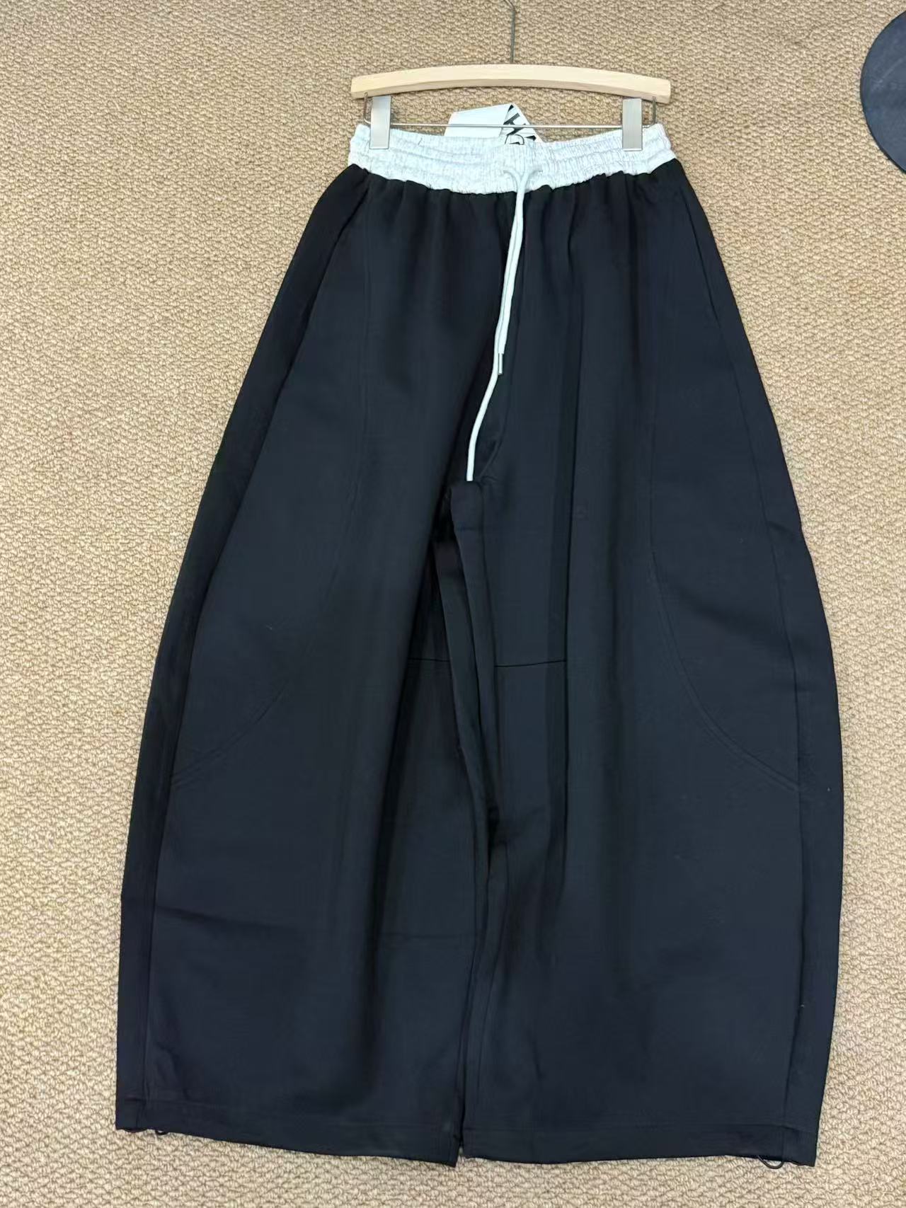 【JIUXIANG】59633#高品质裤脚调节立体裁剪弯刀宽松百搭休闲裤#