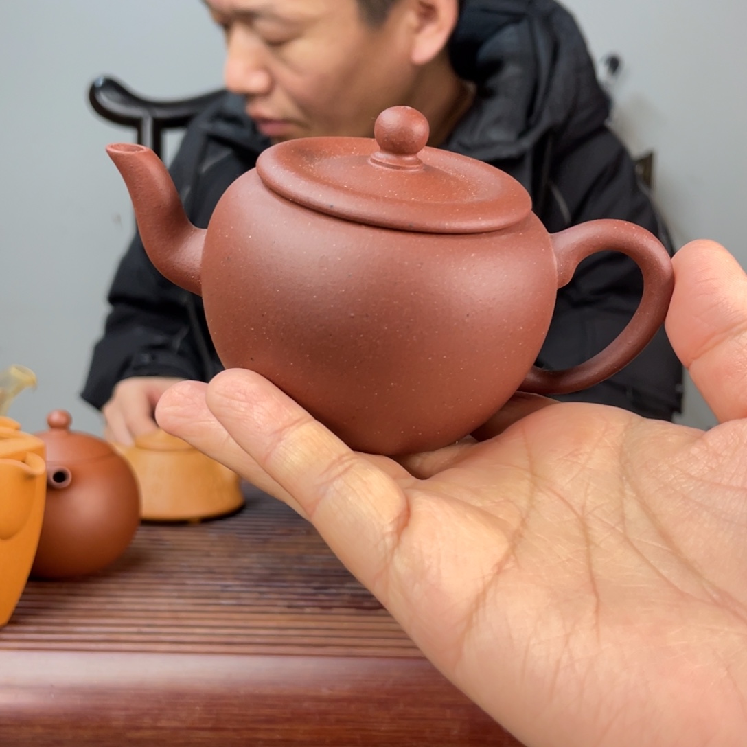 茶壶红泥微瑕老红泥苹果150cc