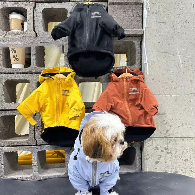 狗狗冲锋衣始祖狗秋冬款加绒泰迪比熊雪纳瑞法斗防风保暖宠物衣服
