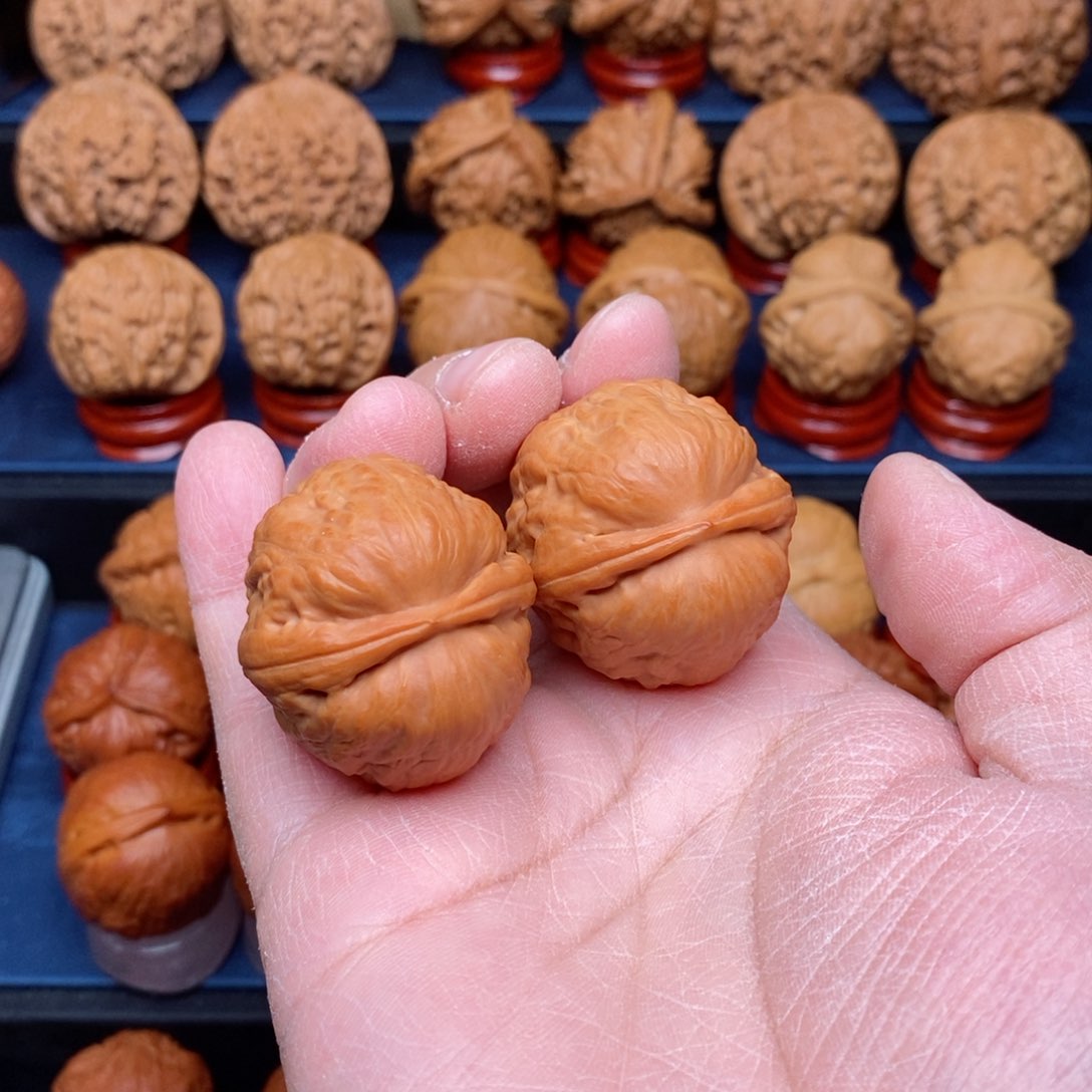 把件文玩核桃九手捻