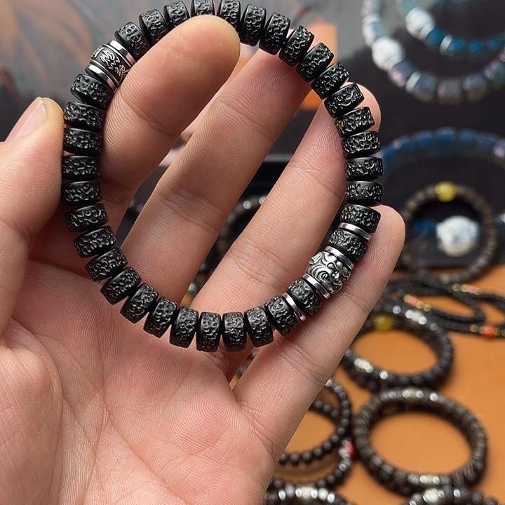 椰蒂手串9黑金耶噶吞金兽上上签