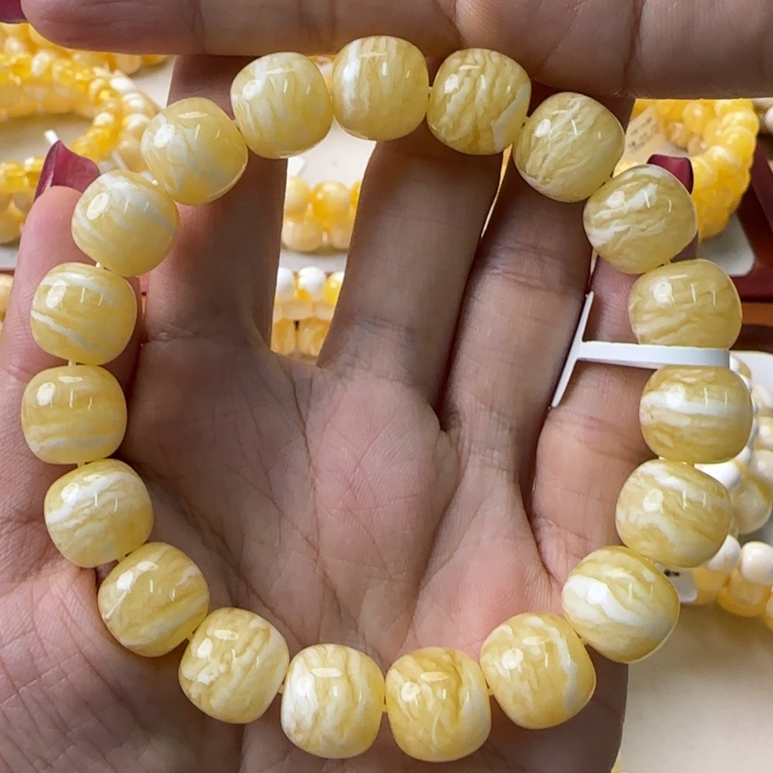 琥珀未镶嵌手链蜜蜡手串