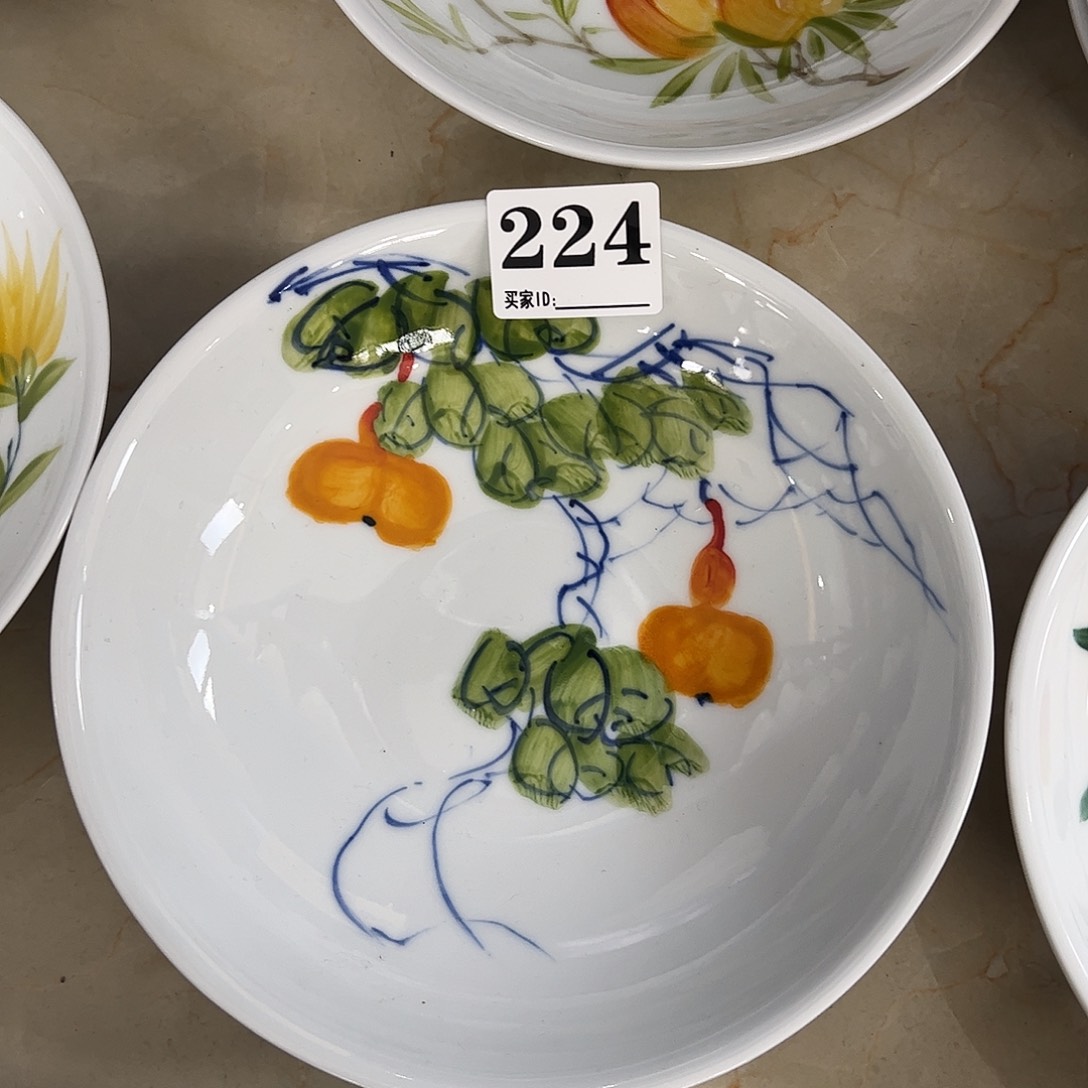 瓷片景德镇陶瓷手工手绘制作