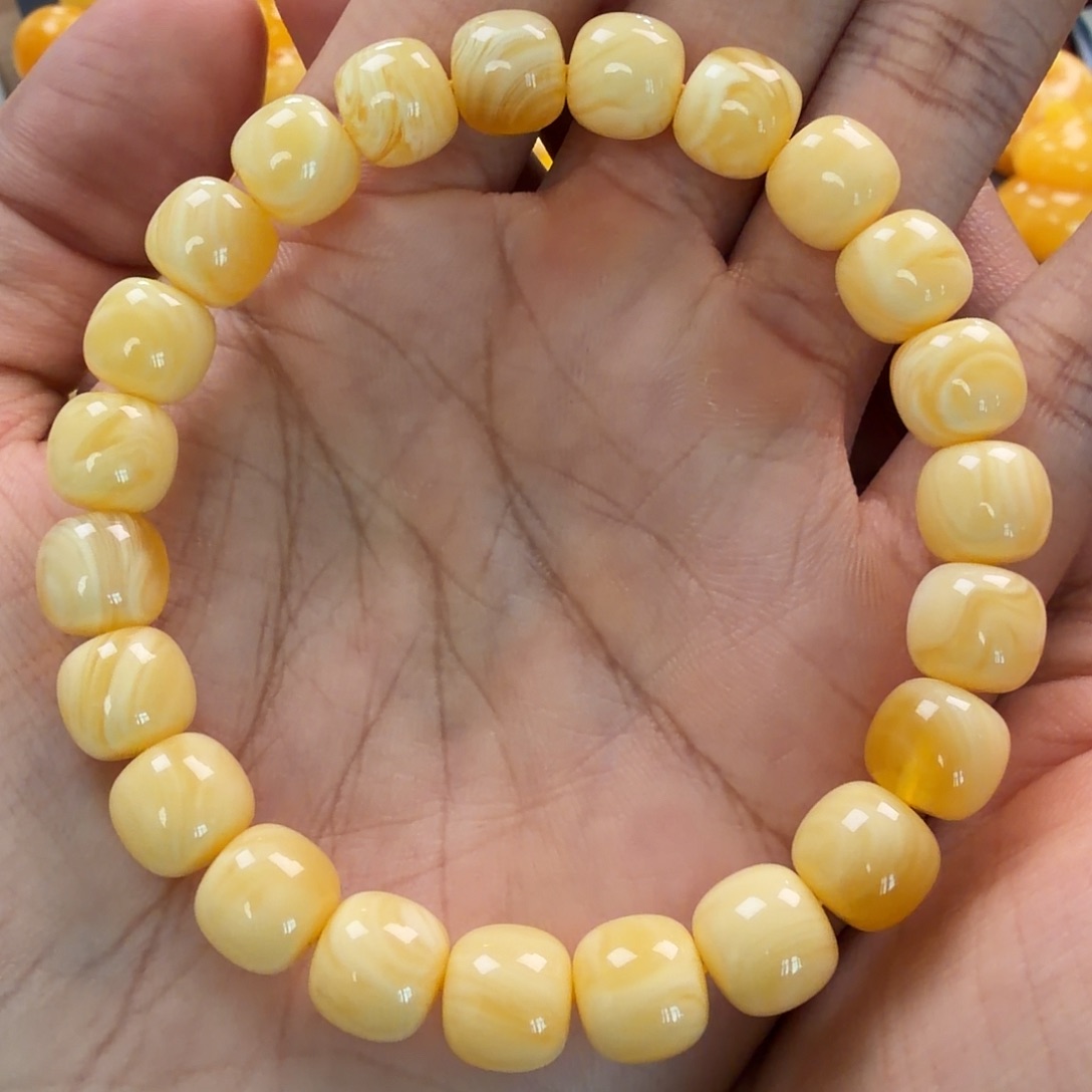 琥珀未镶嵌珠宝奇石10mm同料