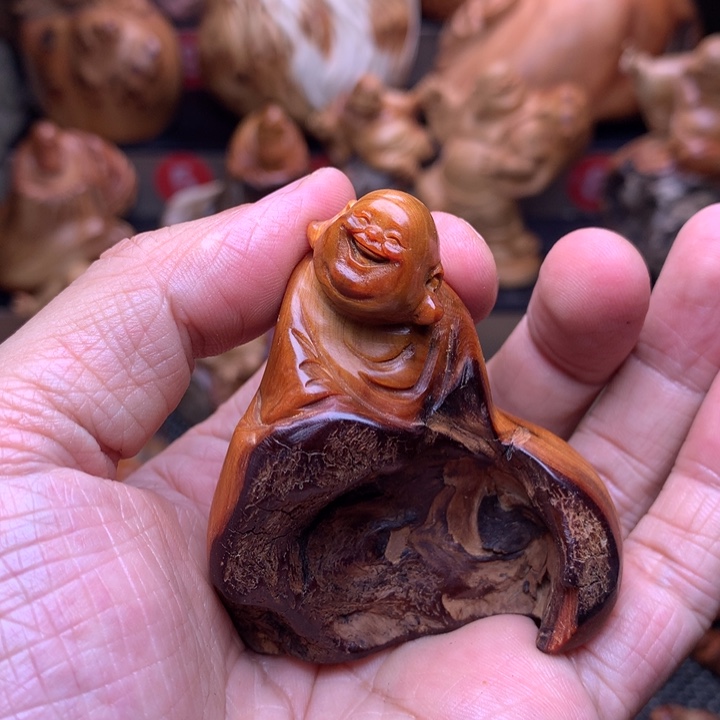 柏木（崖柏）崖柏陈化料手把件