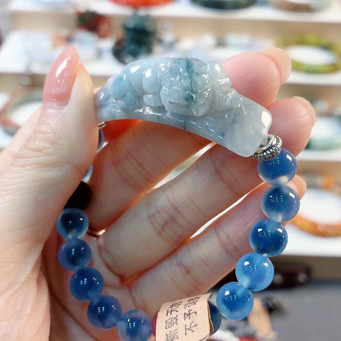 翡翠未镶嵌手链手串