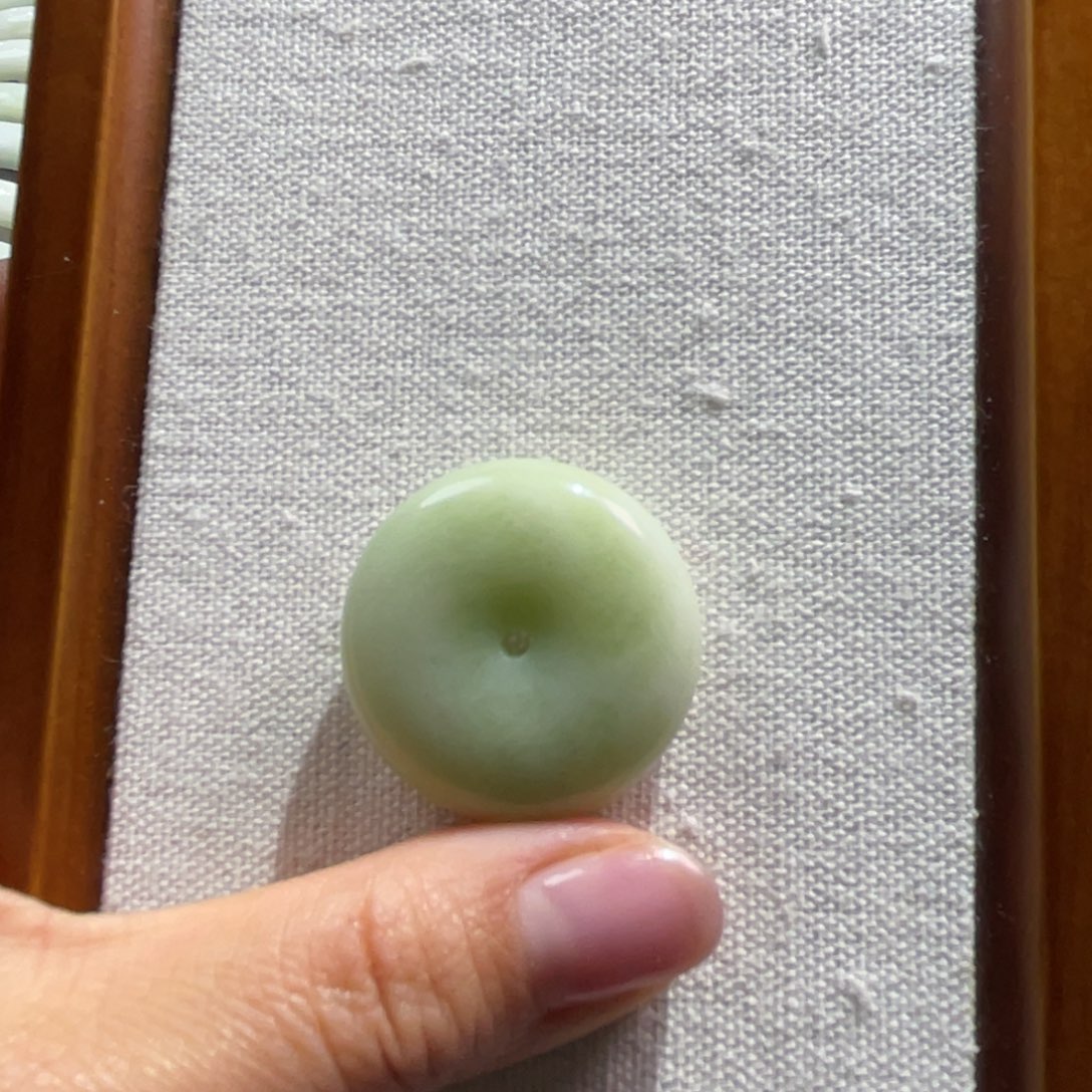 燕***啾蓝田玉（蛇纹石化大理石玉）未镶嵌颈饰