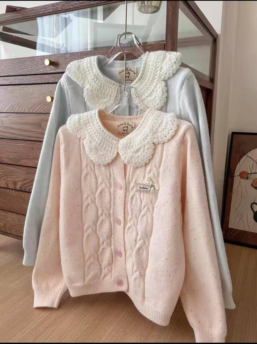 【01-26号】甜美可爱毛衣外套女新款慵懒减龄宽松气质时尚百搭秋冬