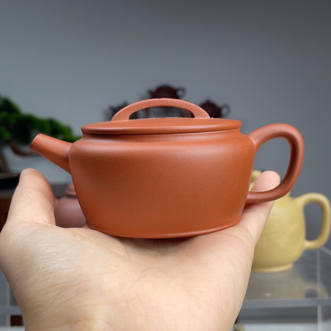 【闪购商品】紫砂茶壶生料朱泥汉瓦容量125cc