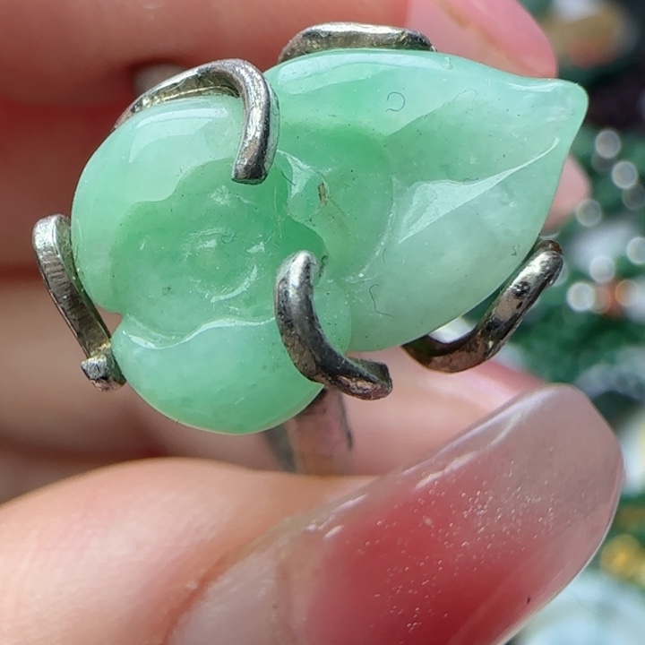 翡翠银S925镶嵌颈饰天然A货27