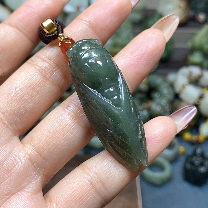 和田玉未镶嵌挂件