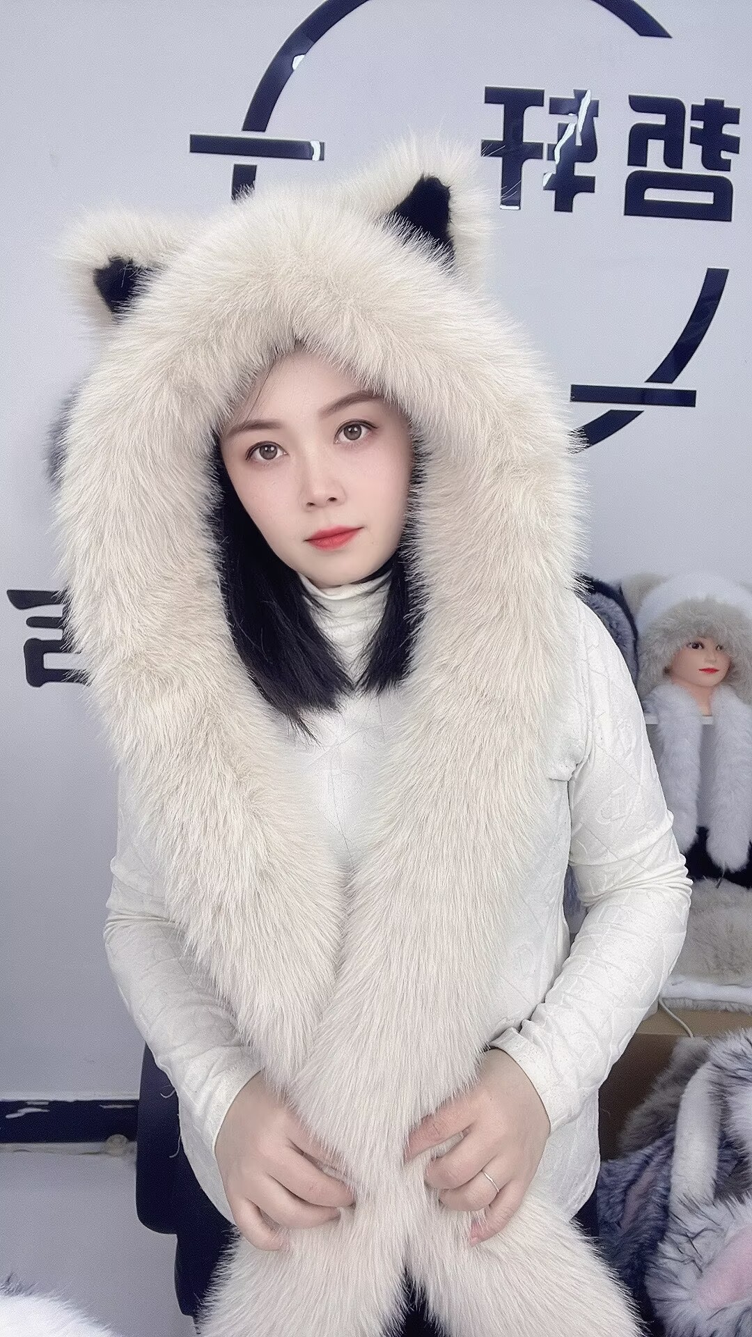 2025年时尚森系加厚冬季公主风加绒保暖百搭款毛毛帽子