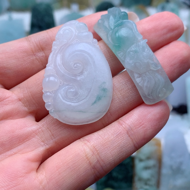 别****定制翡翠未镶嵌如意