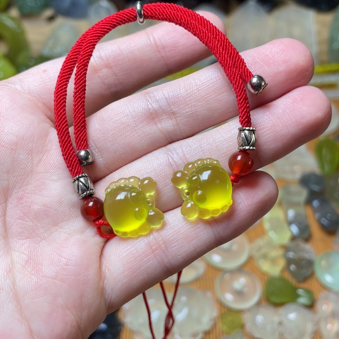 蛇纹石玉手链未镶嵌