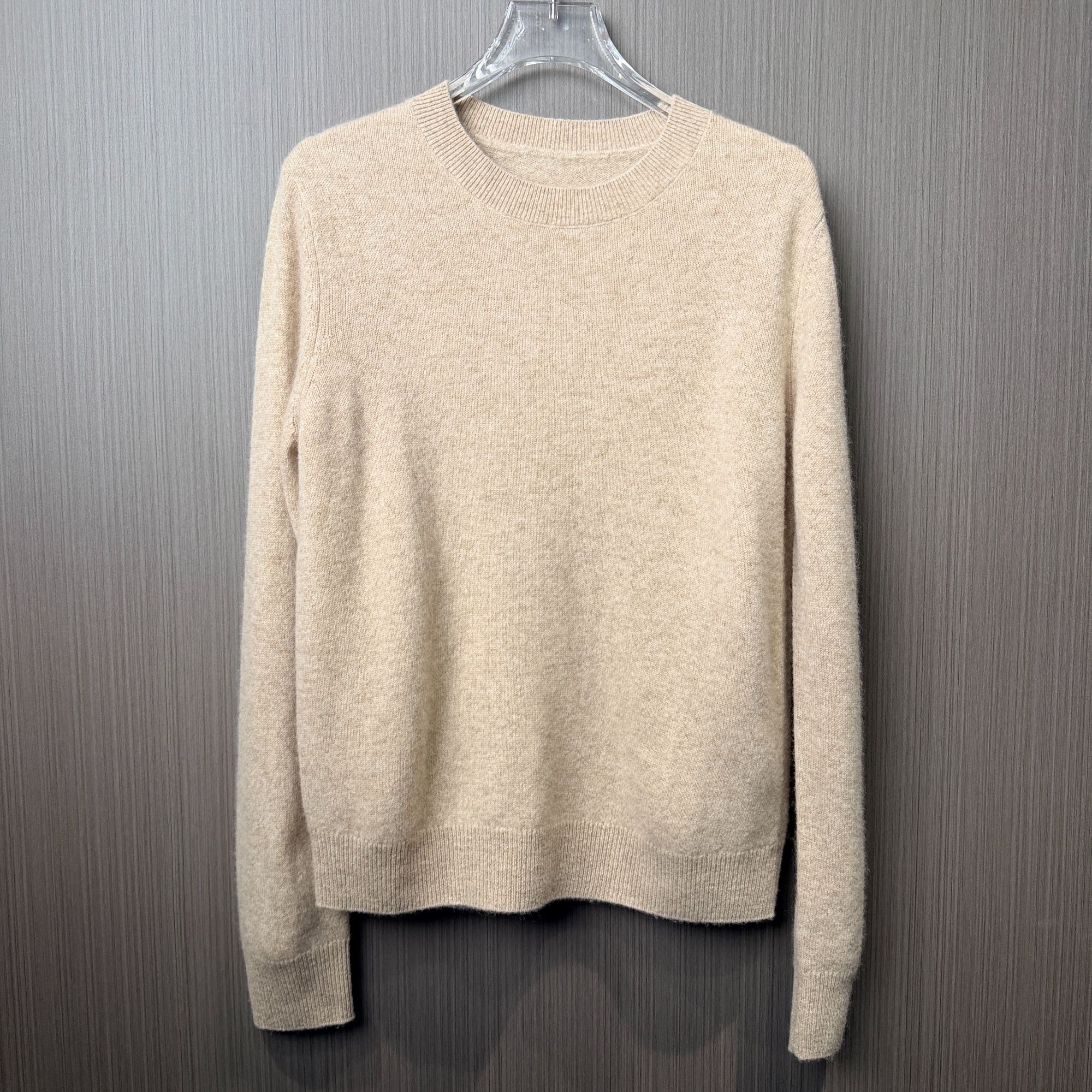 女秋冬牦牛绒圆领针织简约高级百搭